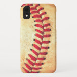 Funda Para iPhone XR Bola del béisbol del vintage<br><div class="desc">Bola del béisbol del vintage</div>