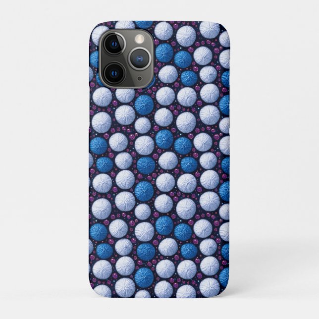 Funda De Case-Mate Para iPhone Bolas de hilo suaves con acentos brillantes (Reverso)