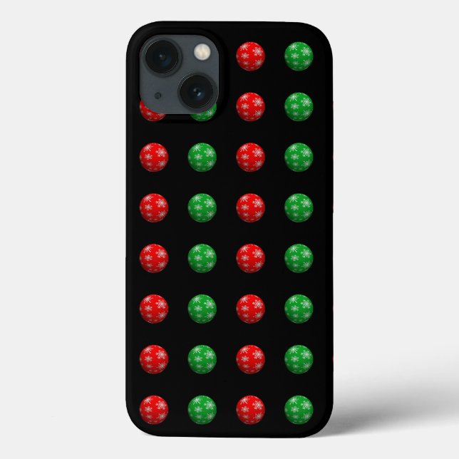 Funda De Case-Mate Para iPhone Bolas de Navidades 3D (Reverso)