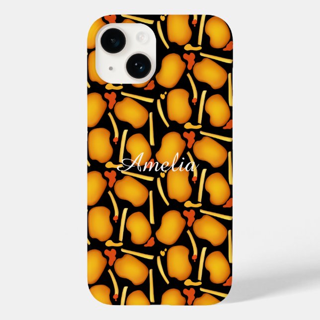 Funda De Case-Mate Para iPhone Bolas De Pollo Fritas Y Fries De Patata (Reverso )