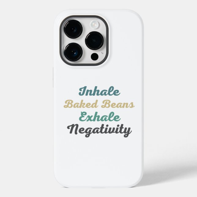 Funda De Case-Mate Para iPhone Bolas horneadas de inhalación Exhalan Negatividad  (Reverso )