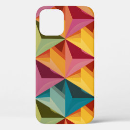 Funda Para iPhone 12 Bold Geometric Triangle Pattern 