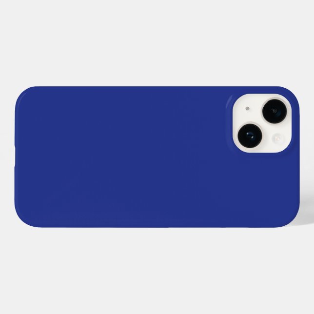 Funda De Case-Mate Para iPhone Bold Minimal Wedding Invite in Deep Blue (Reverso  (Horizontal))