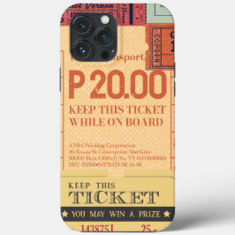 Funda Para iPhone 13 Pro Max Boletos de cenima de Guay vintage Moderno de media