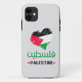 Funda Para iPhone 11 Bolsa de aleta del corazón de Palestina
