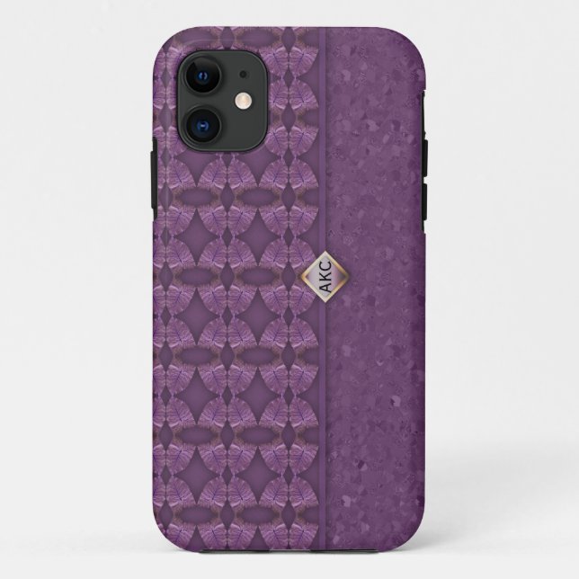 Funda De Case-Mate Para iPhone Bolsa del embrague púrpura profundo (Reverso)