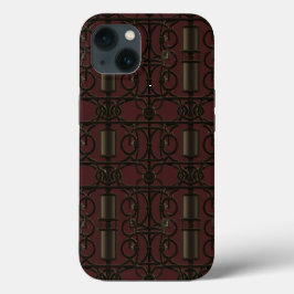 Funda Para iPhone 13 Bolsa electrónica de metal gótico