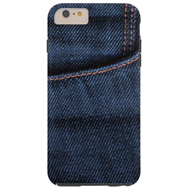 Funda De Case-Mate Para iPhone Bolsillo de jeans azules (Reverso)