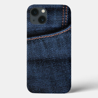 Funda Para iPhone 13 Bolsillo de nuevos jeans azules