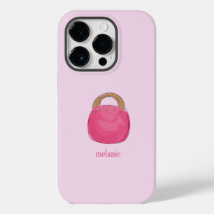 Funda Para iPhone 14 Pro De Case-Mate Bolso de Bermuda Rosa Preppy Personalizado