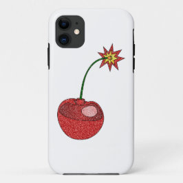 Funda Para iPhone 11 Bomba de cerezo purpurina