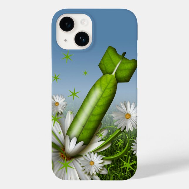 Funda De Case-Mate Para iPhone Bomba de flores (Reverso )