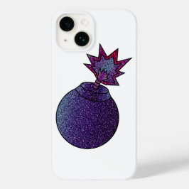 Funda Para iPhone 14 De Case-Mate Bomba de galaxia purpurina