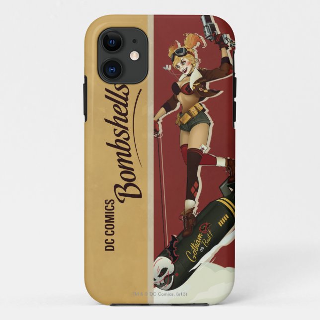 Funda De Case-Mate Para iPhone Bombas de Harley Quinn Pinup (Reverso)