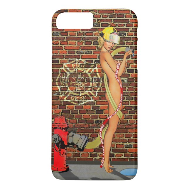 Funda De Case-Mate Para iPhone Bombero atractivo modelo (Reverso)
