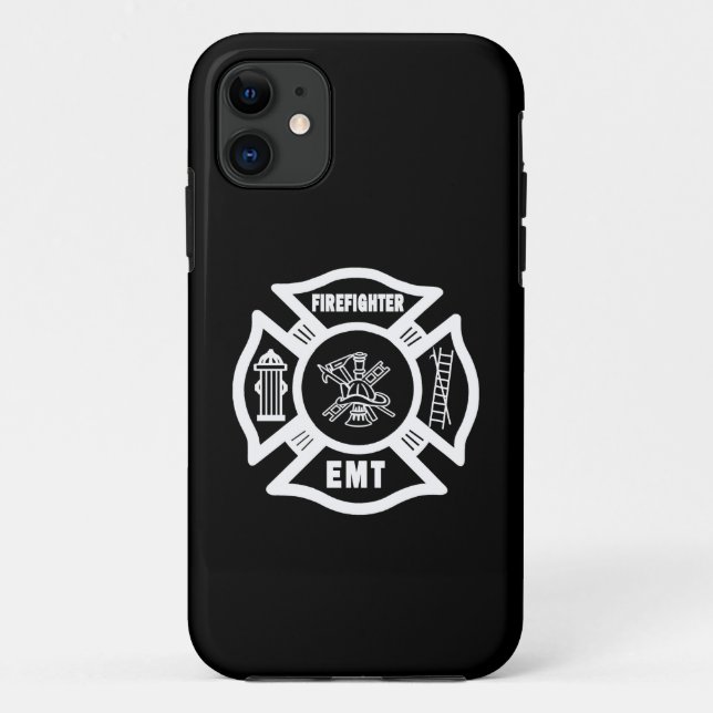 Funda De Case-Mate Para iPhone Bombero EMT (Reverso)