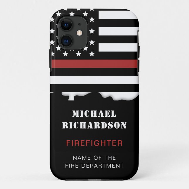 Funda De Case-Mate Para iPhone Bombero personalizado: Rescate de incendios delgad (Reverso)