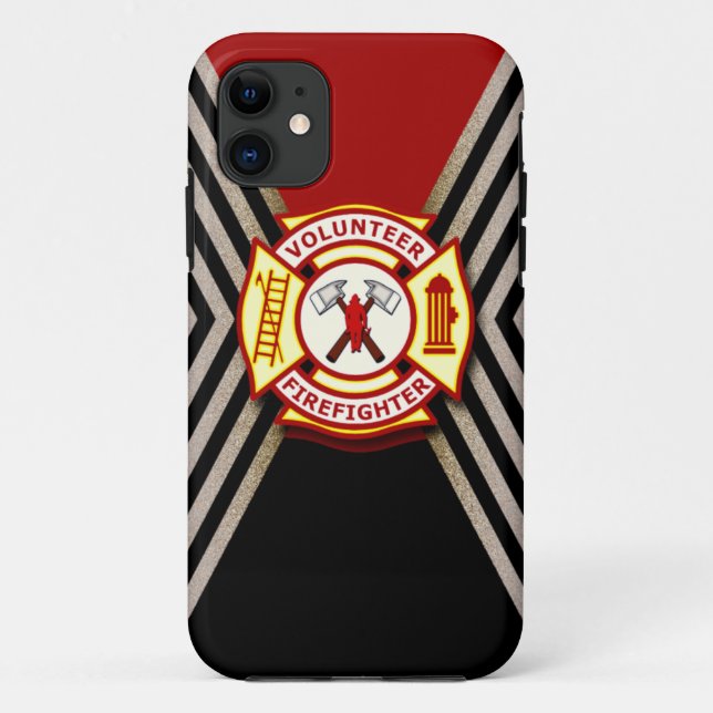 Funda De Case-Mate Para iPhone Bombero voluntario (Reverso)