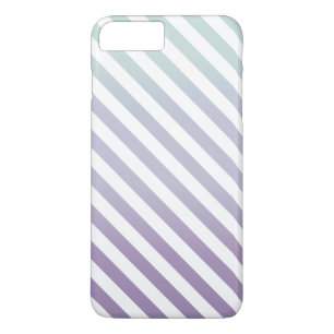 Funda Para iPhone 8 Plus/7 Plus Bondad de Stripey - Verde azulado y púrpura