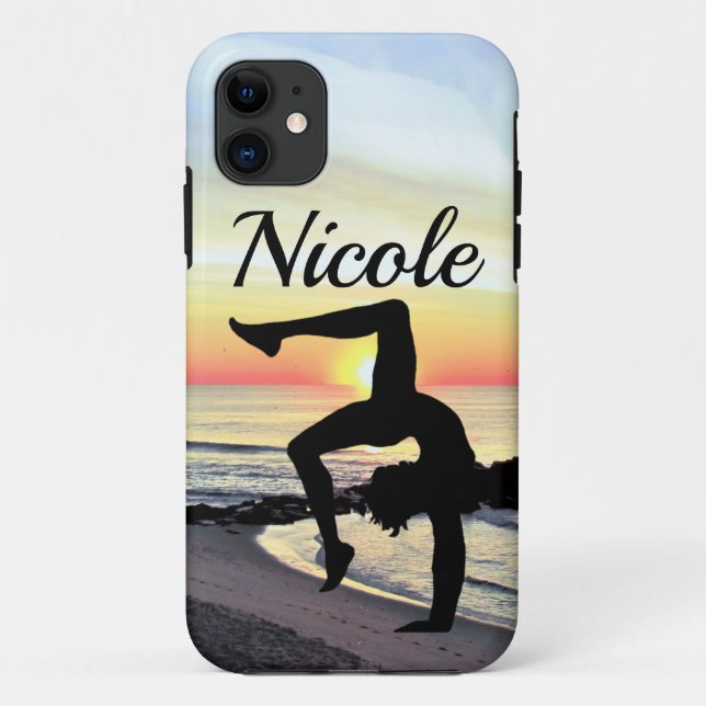 FUNDA DE Case-Mate PARA iPhone BONITA GIMNASIA PERSONALIZADA (Reverso)