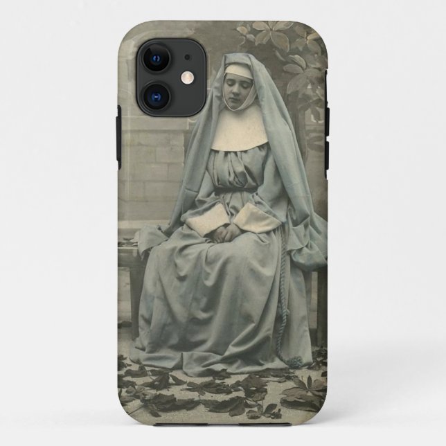 Funda De Case-Mate Para iPhone Bonita monja (Reverso)