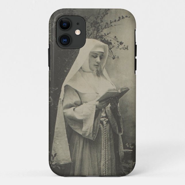 Funda De Case-Mate Para iPhone Bonita monja (Reverso)
