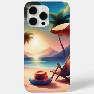 Funda Para iPhone 15 Pro Max bonita playa