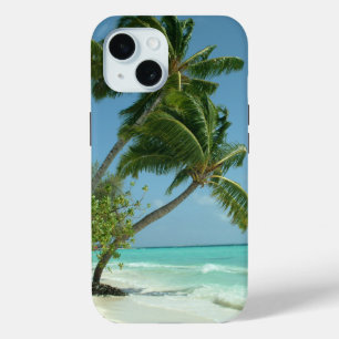 Funda Para iPhone 15 Bonita playa de Maldivas