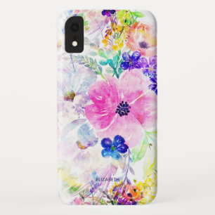 Funda Para iPhone XR Bonito acuarela diseño de pintura de mano floral