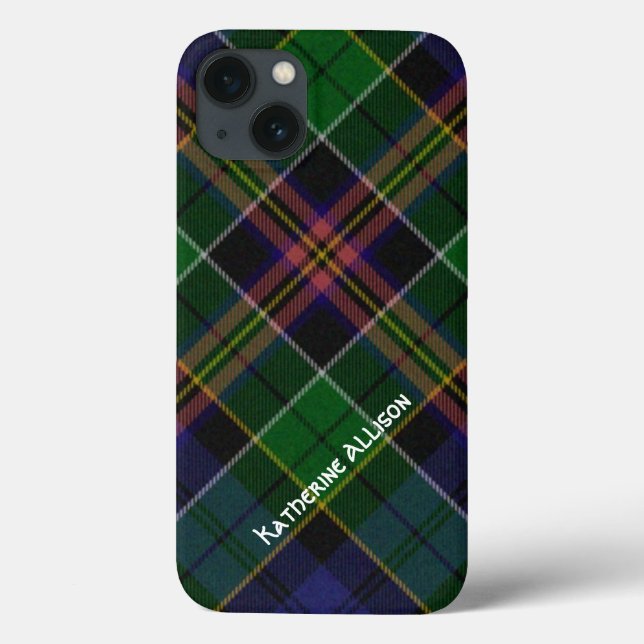 Funda De Case-Mate Para iPhone Bonito Allison Tartan Plaid (Reverso)
