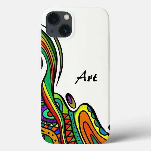 Funda De Case-Mate Para iPhone Bonito arte (Reverso)