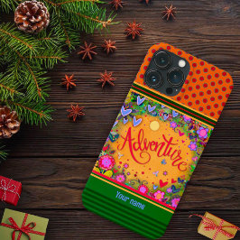 Funda Para iPhone 13 Pro Max Bonito Aventura Floral Inespiritividad Nombre Cora