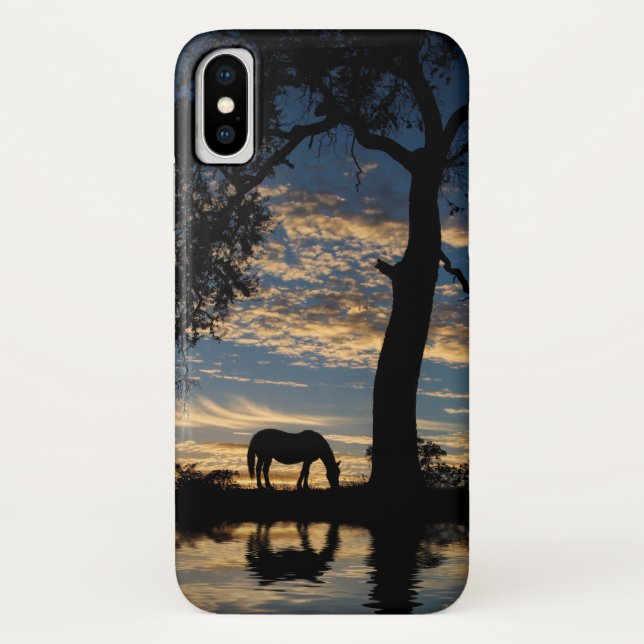 Funda De Case-Mate Para iPhone Bonito Caballo y Agua (Reverso)