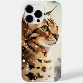 FUNDA PARA iPhone 14 PRO MAX DE Case-Mate BONITO COLOR DE AGUA MARRÓN BENGAL CAT