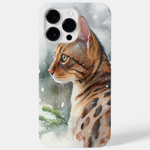 FUNDA PARA iPhone 14 PRO MAX DE Case-Mate BONITO COLOR DE AGUA MARRÓN BENGAL CAT