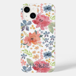Funda Para iPhone 14 De Case-Mate Bonito de acuarela de estuche de teléfono floral