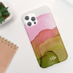 Funda Para iPhone 11 Bonito de color verde rosa moderno con nombre<br><div class="desc">Este divertido estuche de teléfono cuenta con un fondo de color agua de bonito con su nombre en escritura moderna de caligrafía. Es el funda perfecto para cualquiera que quiera un diseño moderno y a la vez bonito que sobresale. Agregue su nombre al personalizar de este diseño. ¡También hace un...</div>