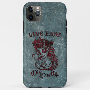 Funda Para iPhone 11 Pro Max Bonito de muerte rápida de pirata gótica