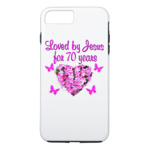 FUNDA PARA iPhone 8 PLUS/7 PLUS BONITO DISEÑO FOTOGRÁFICO DE PINTURA ROSA DE CUMPL