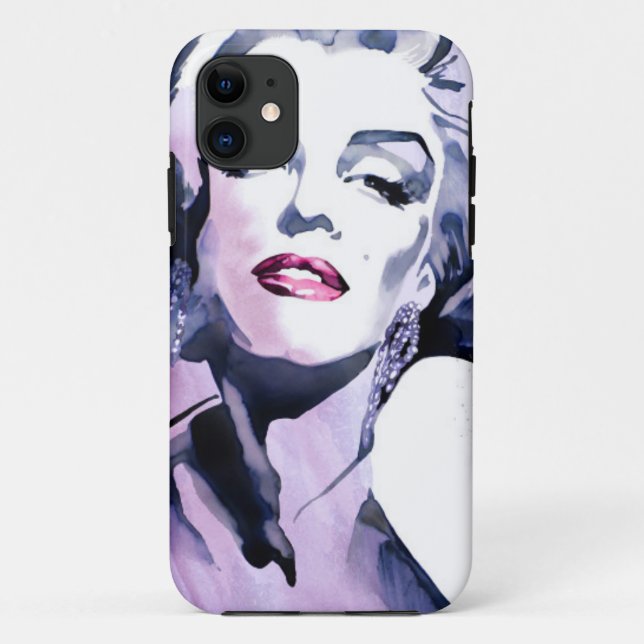 Funda De Case-Mate Para iPhone Bonito en púrpura (Reverso)