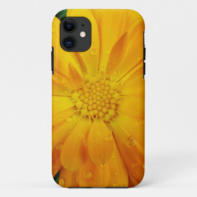 Funda De Case-Mate Para iPhone bonito, flor fresca de margarita amarilla (Reverso)
