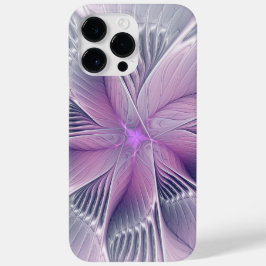 Funda Para iPhone 14 Pro Max De Case-Mate Bonito Flor Rosa Moderna Resumen Arte Fractal