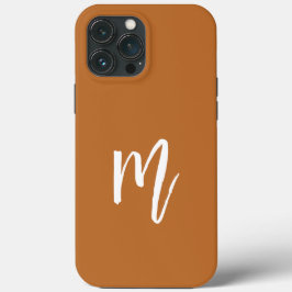 Funda Para iPhone 13 Pro Max Bonito fondo caramelo Calligrafía inicial