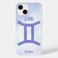 Bonito Gemini Astrología Rótulo Púrpura Personaliz