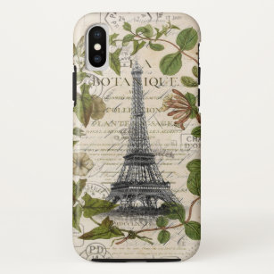 Funda Para iPhone XS bonito girly moda i love paris eiffel tower