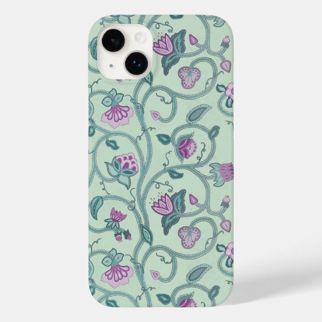 Funda De Case-Mate Para iPhone Bonito Jacobean Patterned (Reverso )