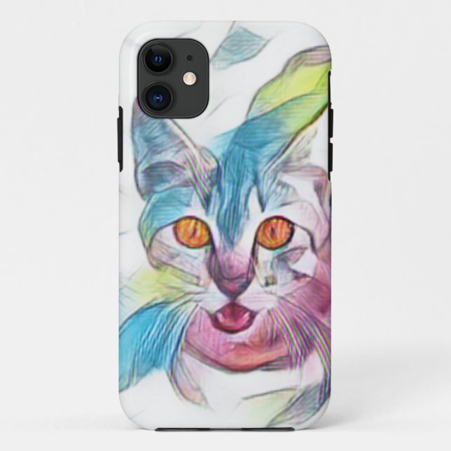 Funda De Case-Mate Para iPhone Bonito Kitty (Reverso)