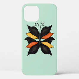 Funda Para iPhone 12 Bonito Mariposa Resumen Arte