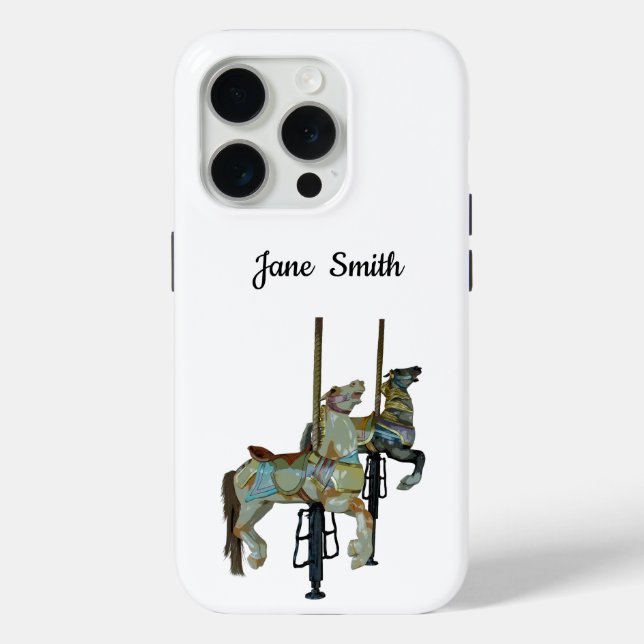 Funda De Case-Mate Para iPhone Bonito Merry Go Round Carousse Horarios (Reverso )
