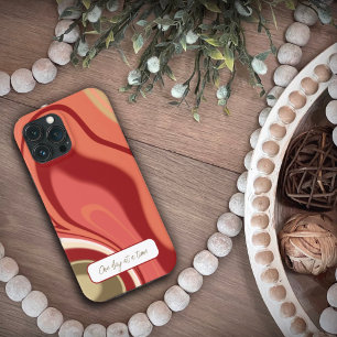 Funda Para iPhone 13 Pro Max Bonito Moderna Estilo Resumen Inespiritividad Rojo